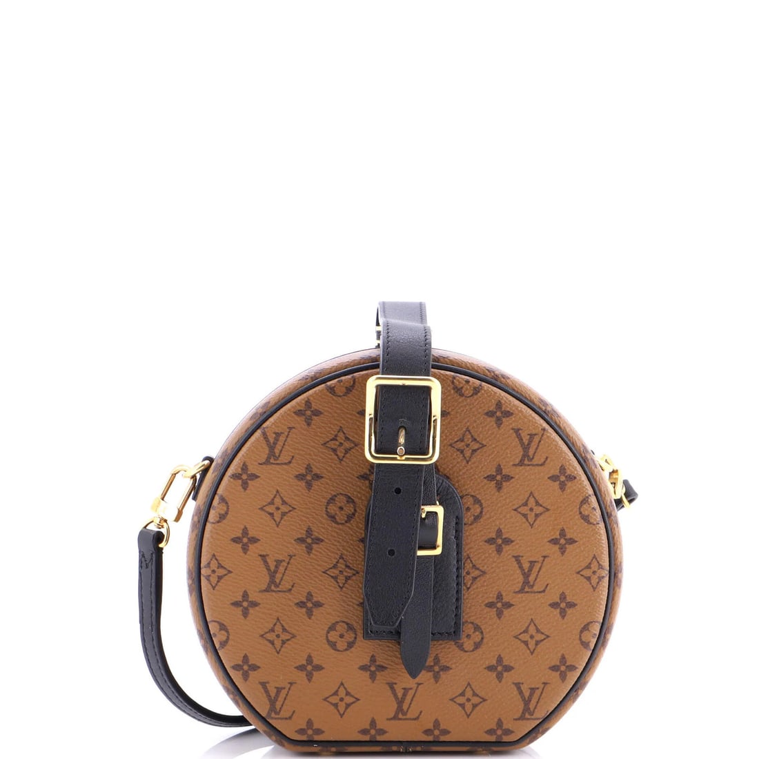 Canvas Louis Vuitton Petite Boite Chapeau Bag Reverse Monogram: Canvas Louis Vuitton Petite Boite Chapeau Bag Reverse Monogram This listing features Canvas Louis Vuitton Petite Boite Chapeau Bag Reverse Monogram. Item specifics are provided below. Item Specifics: