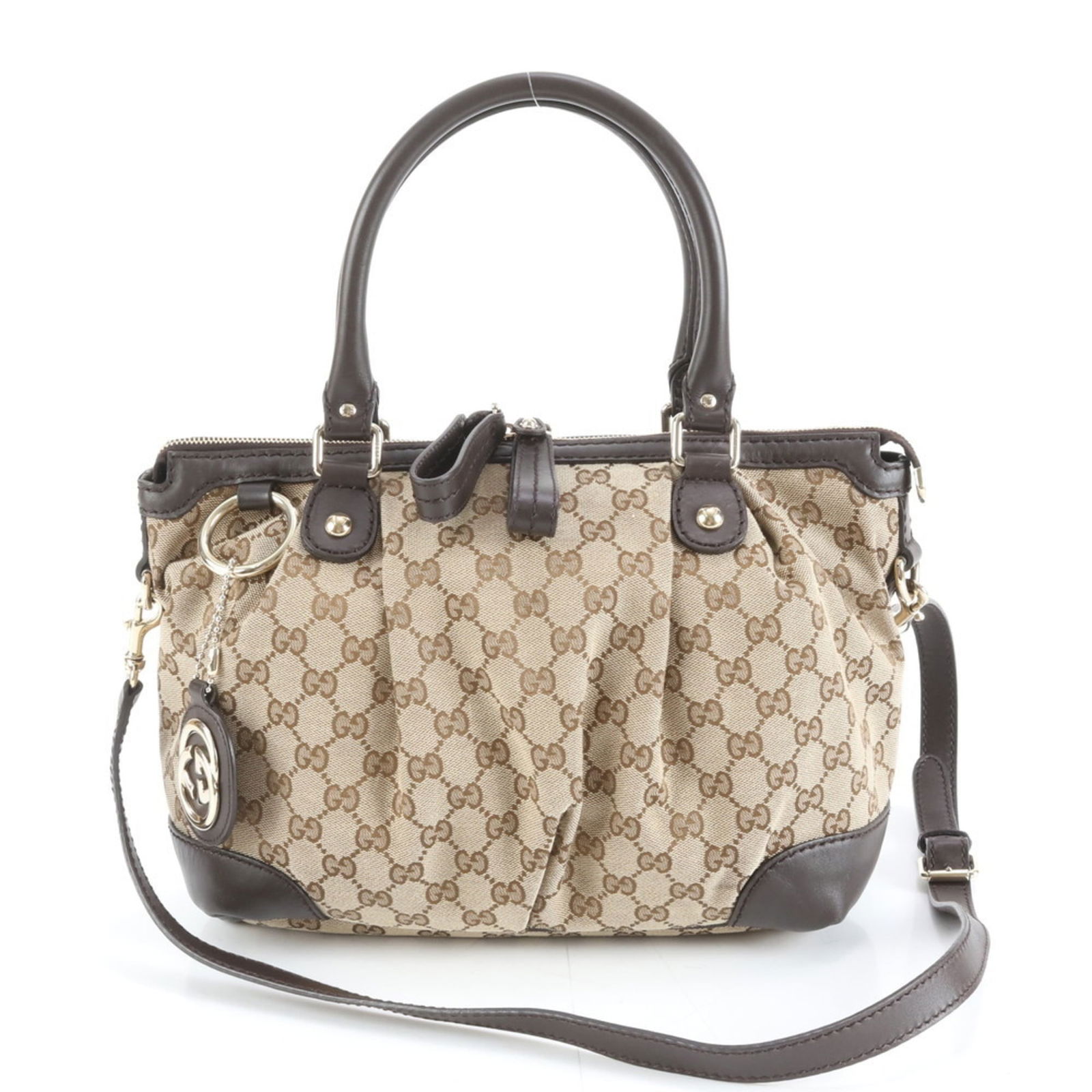 Canvas - Gucci Shoulder Bag Leather (1 of 10)