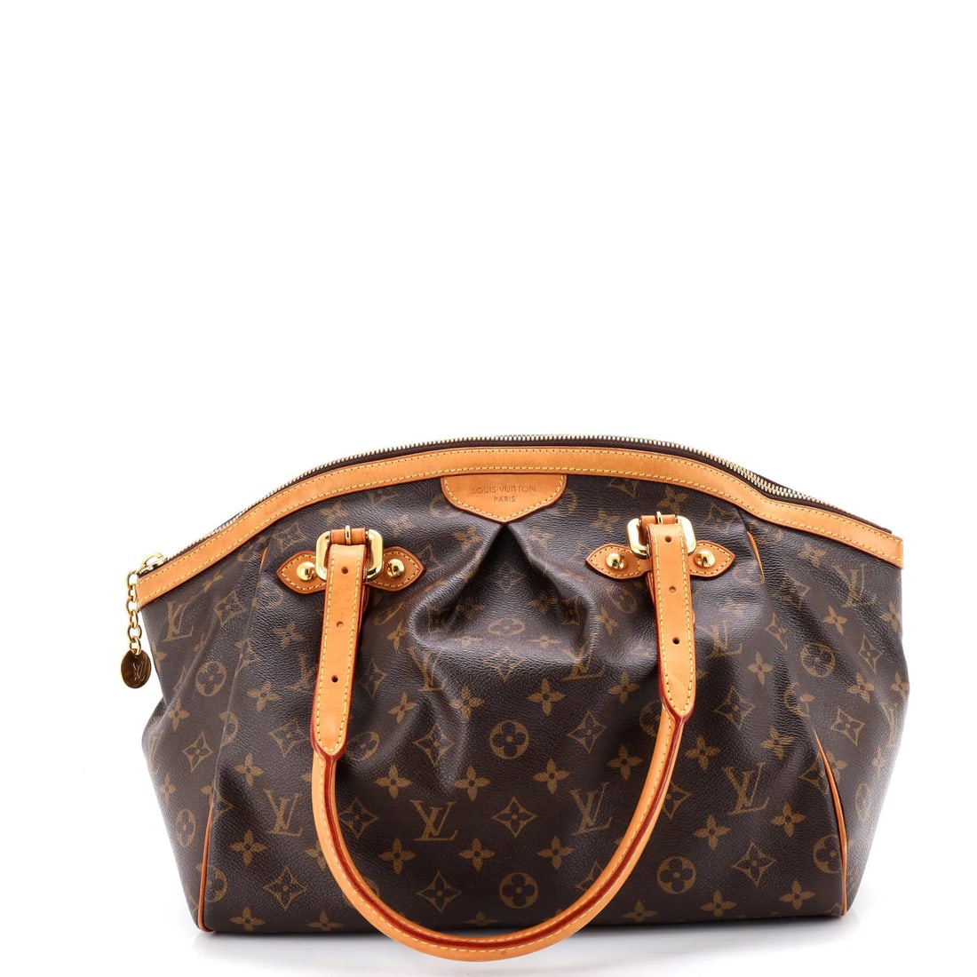GM Louis Vuitton Tivoli Handbag Monogram Canvas: GM Louis Vuitton Tivoli Handbag Monogram Canvas This listing features GM Louis Vuitton Tivoli Handbag Monogram Canvas. Item specifics are provided below. Item Specifics: Brand: Louis Vuitton Exterior