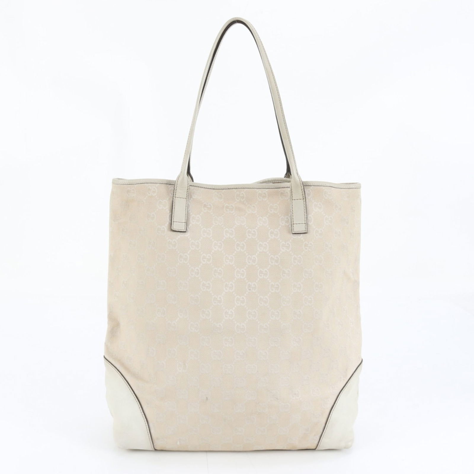 Canvas - Gucci Tote Bag Leather: Canvas - Gucci Tote Bag Leather This listing features Canvas - Gucci Tote Bag Leather. Item specifics are provided below. Item Specifics: Brand: Gucci Type: Tote Bag Material: Leather , Canvas Color: