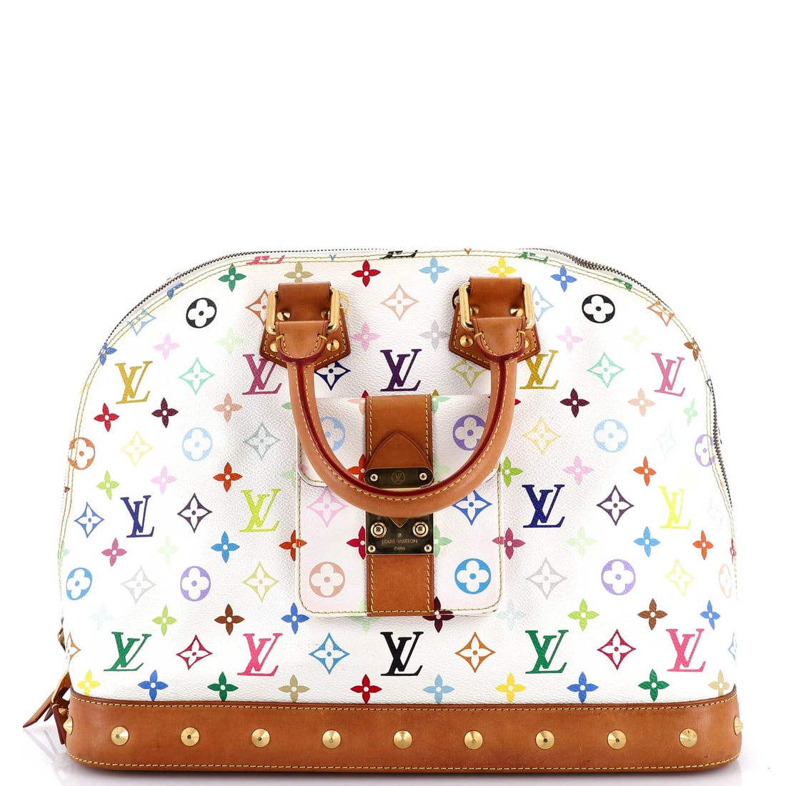 GM Louis Vuitton Alma Handbag Monogram Multicolor (1 of 8)