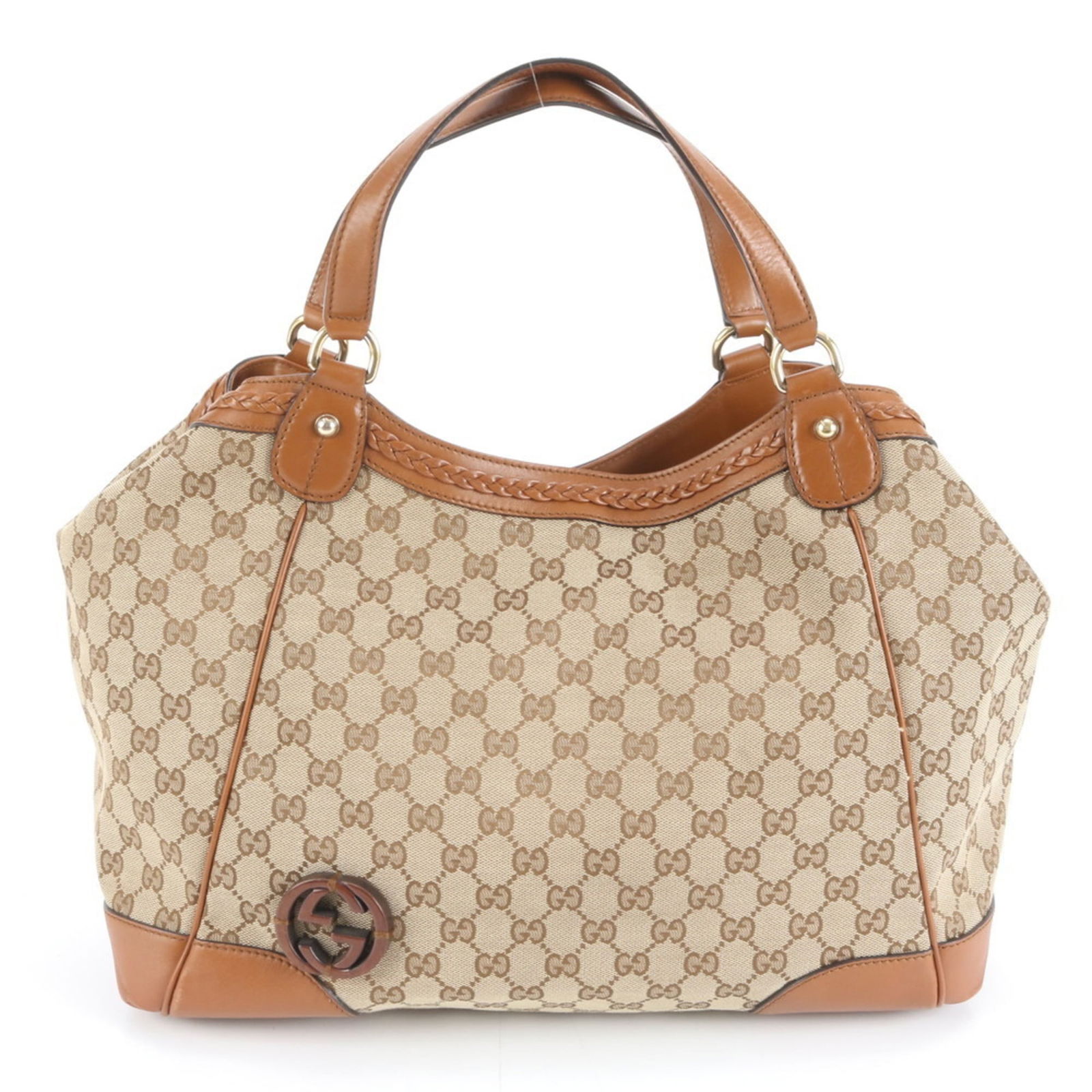 Canvas - Gucci Tote Bag Leather: Canvas - Gucci Tote Bag Leather This listing features Canvas - Gucci Tote Bag Leather. Item specifics are provided below. Item Specifics: Brand: Gucci Type: Tote Bag Material: Leather , Canvas Color: