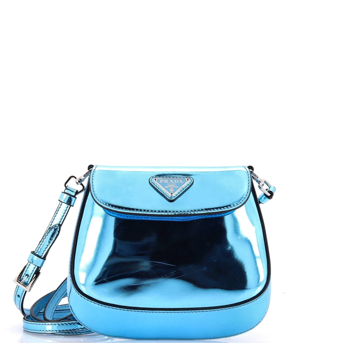 Mini Prada Cleo Flap Shoulder Bag Spazzolato Leather: Mini Prada Cleo Flap Shoulder Bag Spazzolato Leather This listing features Mini Prada Cleo Flap Shoulder Bag Spazzolato Leather. Item specifics are provided below. Item Specifics: Brand: Prada Exterio