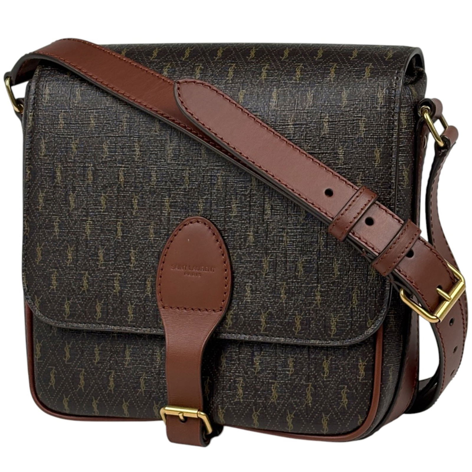 Leather - Saint Laurent Shoulder Bag Coated Canvas: Leather - Saint Laurent Shoulder Bag Coated Canvas This listing features Leather - Saint Laurent Shoulder Bag Coated Canvas. Item specifics are provided below. Item Specifics: Brand: Saint Laurent Typ