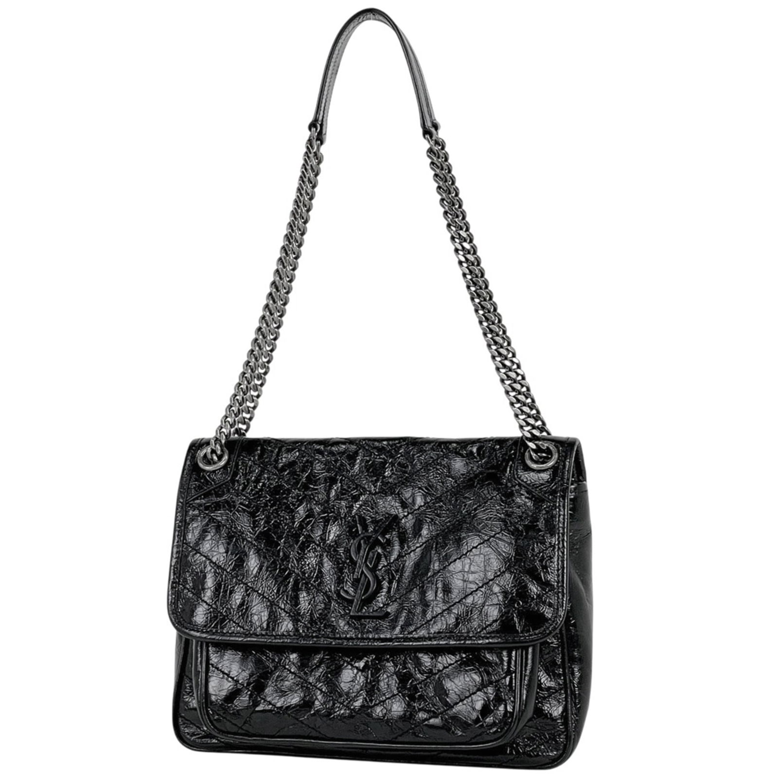Leather Saint Laurent Shoulder Bag: Leather Saint Laurent Shoulder Bag This listing features Leather Saint Laurent Shoulder Bag. Item specifics are provided below. Item Specifics: Brand: Saint Laurent Type: Shoulder Bag Material: Leathe