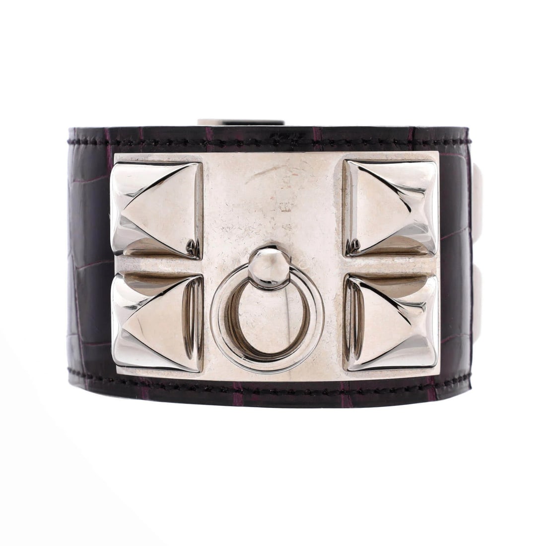 Alligator Hermes Collier de Chien Bracelet: Alligator Hermes Collier de Chien Bracelet This listing features Alligator Hermes Collier de Chien Bracelet. Item specifics are provided below. Item Specifics: Brand: Hermes Style: Bracelet Type: Brac