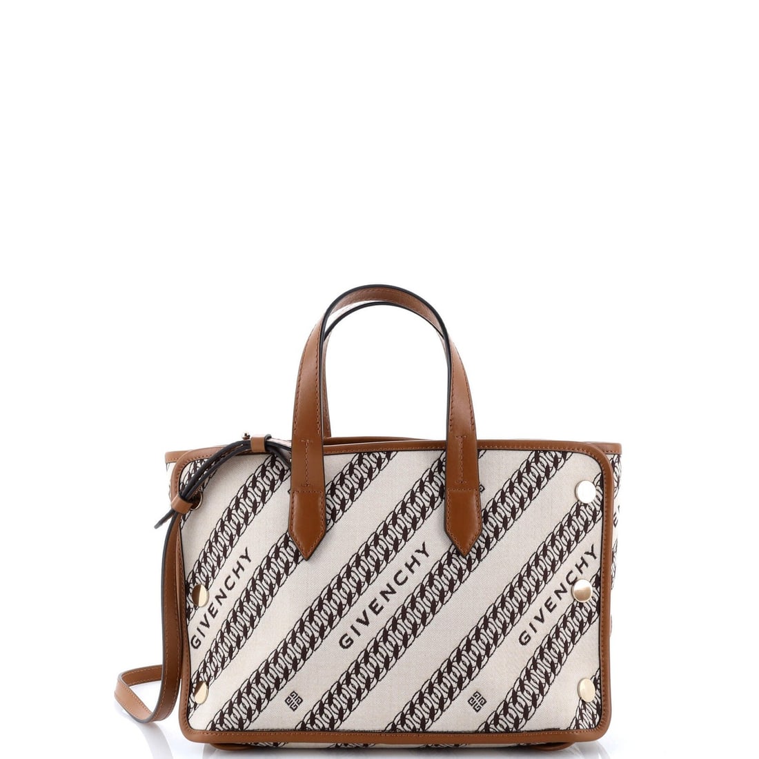 Mini Givenchy Bond Shopper Tote Logo Jacquard Canvas (1 of 6)