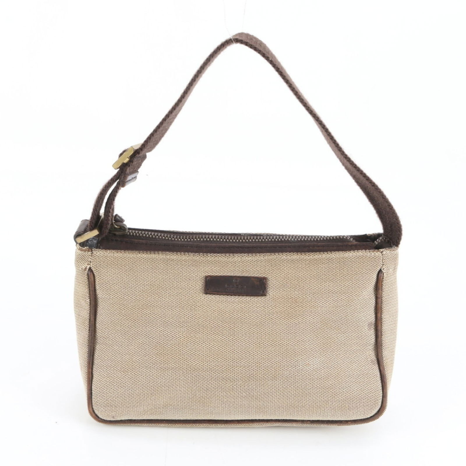 Canvas - Gucci Handbag Leather: Canvas - Gucci Handbag Leather This listing features Canvas - Gucci Handbag Leather. Item specifics are provided below. Item Specifics: Brand: Gucci Type: Handbag Material: Leather , Canvas Color: Bei