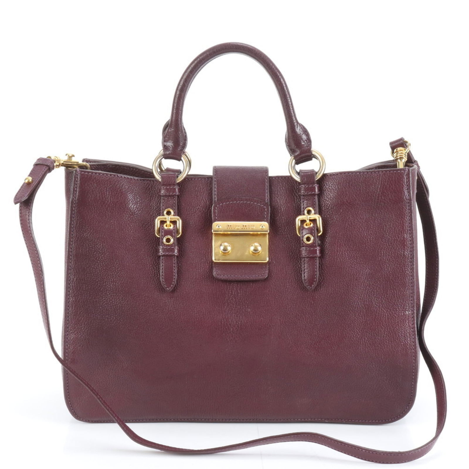 Leather Miu Shoulder Bag: Leather Miu Shoulder Bag This listing features Leather Miu Shoulder Bag. Item specifics are provided below. Item Specifics: Brand: Miu Miu Type: Shoulder Bag Material: Leather Color: Purple Gender: Wo