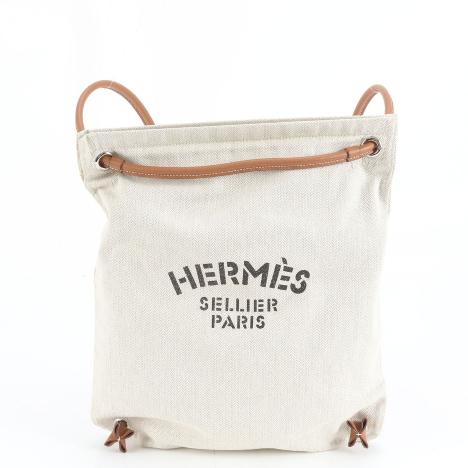 Canvas - Hermes Backpack Leather: Canvas - Hermes Backpack Leather This listing features Canvas - Hermes Backpack Leather. Item specifics are provided below. Item Specifics: Brand: Hermes Type: Backpack Material: Leather , Canvas
