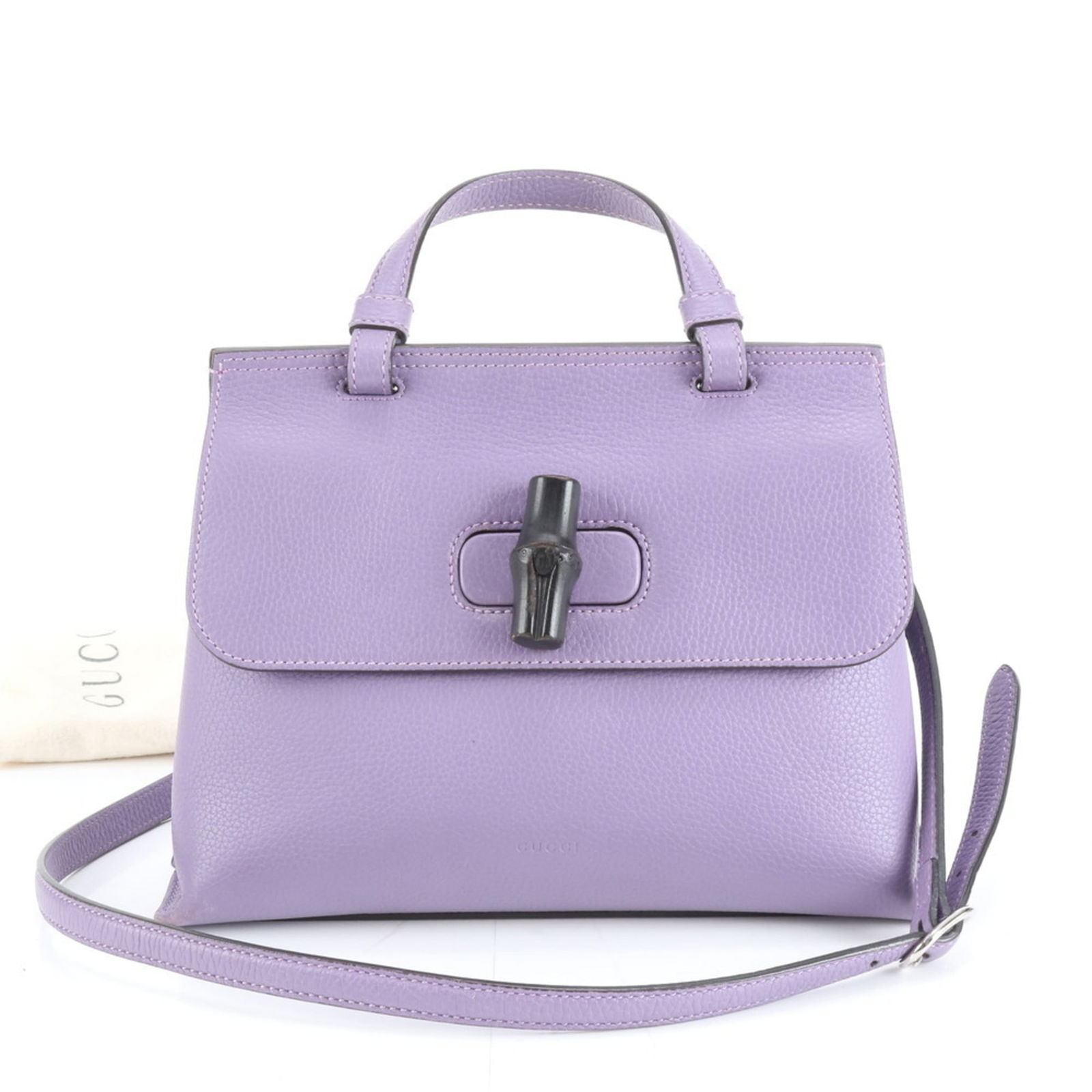 Leather Gucci Handbag: Leather Gucci Handbag This listing features Leather Gucci Handbag. Item specifics are provided below. Item Specifics: Brand: Gucci Type: Handbag Material: Leather Color: Purple Gender: Women Size (Hxw
