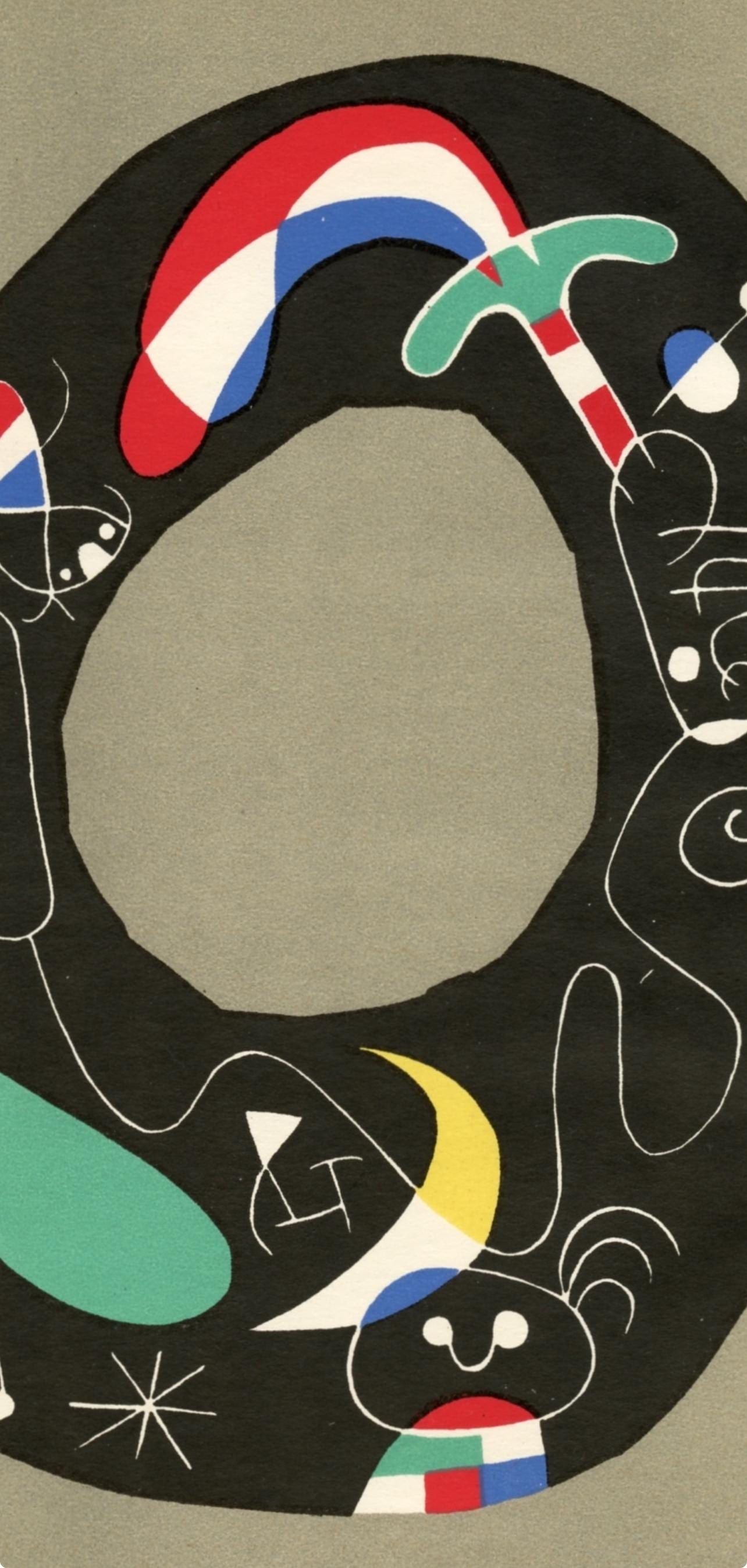 Lithograph - Joan Mir - Composition (Cramer 39) - 2