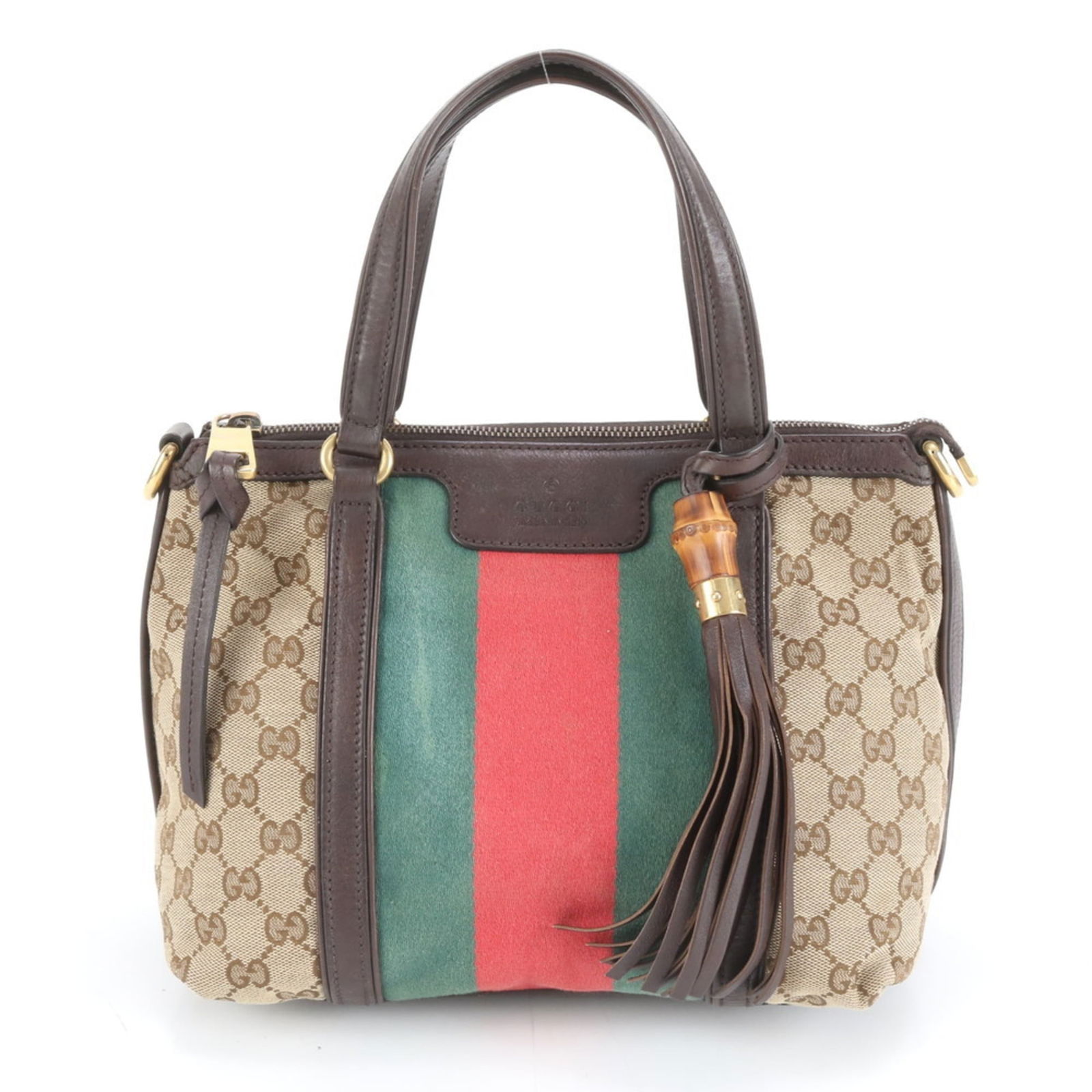 Canvas - Gucci Handbag Leather: Canvas - Gucci Handbag Leather This listing features Canvas - Gucci Handbag Leather. Item specifics are provided below. Item Specifics: Brand: Gucci Type: Handbag Material: Leather , Canvas Color: