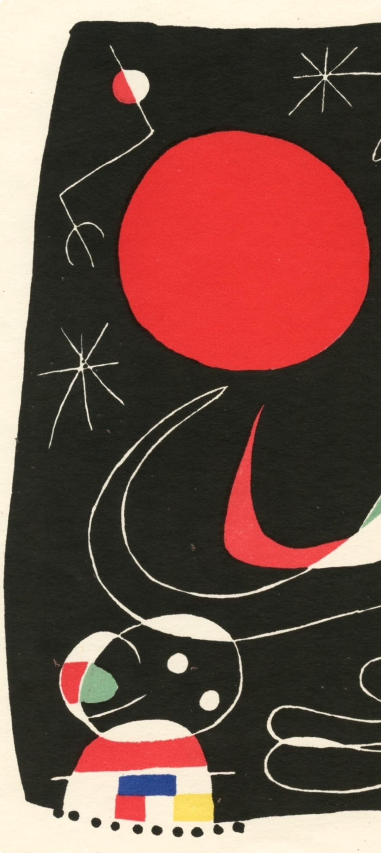 Lithograph - Joan Mir - Composition (Cramer 39) - 2