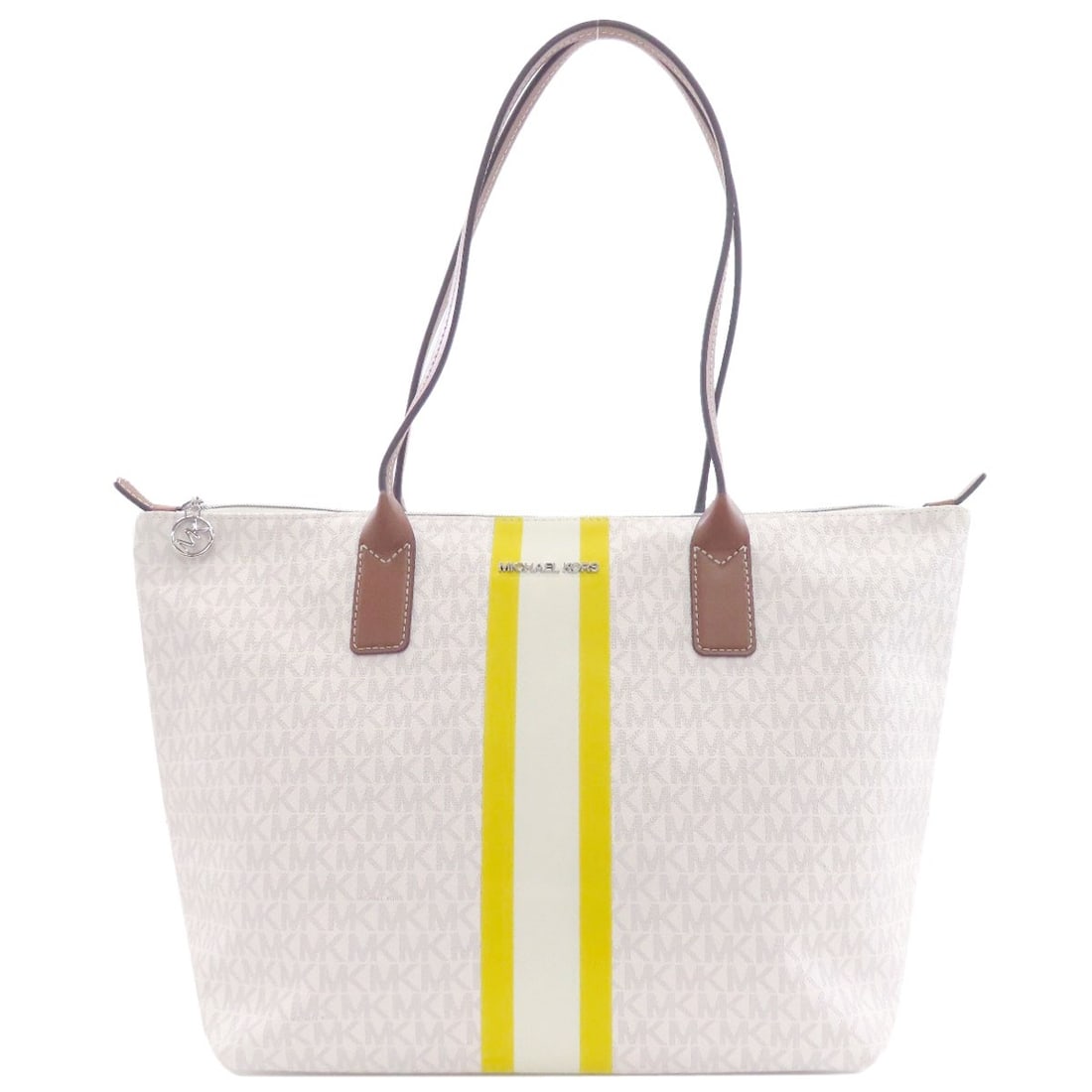 PVC Michael Kors MK signature Tote Bag: PVC Michael Kors MK signature Tote Bag This listing features PVC Michael Kors MK signature Tote Bag. Item specifics are provided below. Item Specifics: Brand: Michael Kors Style: Tote Bag Exterior Mat