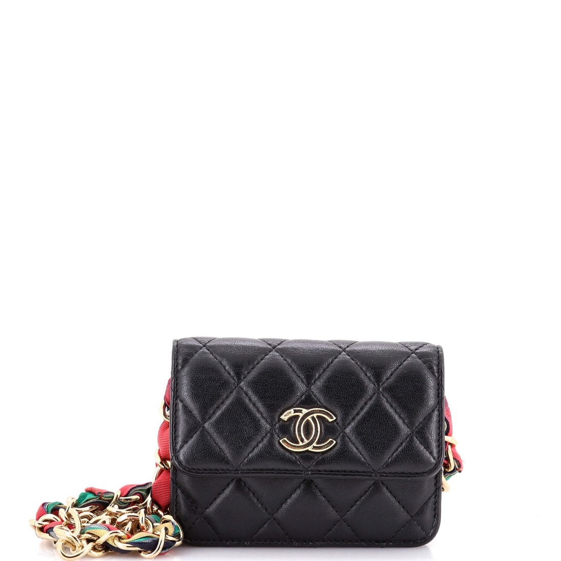Lambskin Chanel Ribbon Chain Belt Bag Quilted: Lambskin Chanel Ribbon Chain Belt Bag Quilted This listing features Lambskin Chanel Ribbon Chain Belt Bag Quilted. Item specifics are provided below. Item Specifics: Brand: Chanel Exterior Material: L