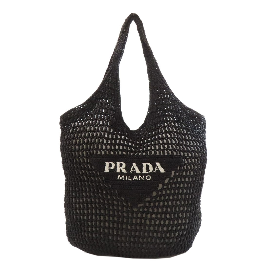 Viscose PRADA Crochet Tote Bag: Viscose PRADA Crochet Tote Bag This listing features Viscose PRADA Crochet Tote Bag. Item specifics are provided below. Item Specifics: Brand: PRADA Style: Tote Bag Exterior Material: Viscose Exterior