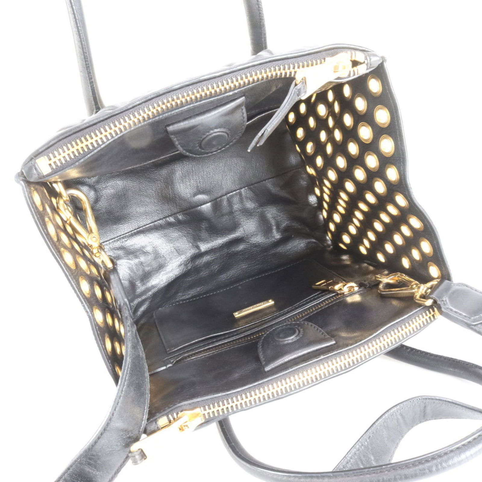 Leather Miu Shoulder Bag - 8