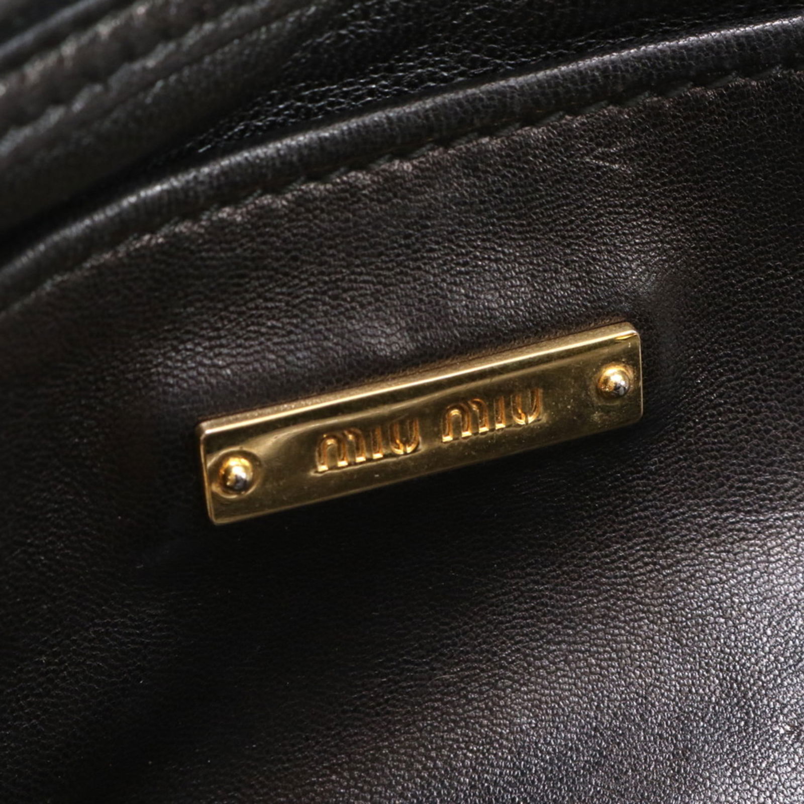 Leather Miu Shoulder Bag - 9