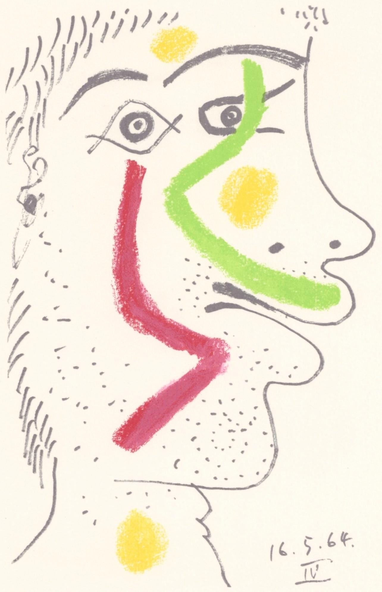 Mixed Media Lithograph - Pablo Picasso - 16.5.64. IV (Cramer 148) - Le Got du Bonheur: Mixed Media Lithograph - Pablo Picasso - 16.5.64. IV (Cramer 148) - Le Got du Bonheur This listing features Mixed Media Lithograph - Pablo Picasso - 16.5.64. IV (Cramer 148) - Le Got du Bonheur. Item