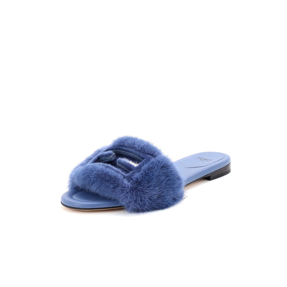 Mink Fendi Women's FF Baguette Slide Sandals (1 of 5)