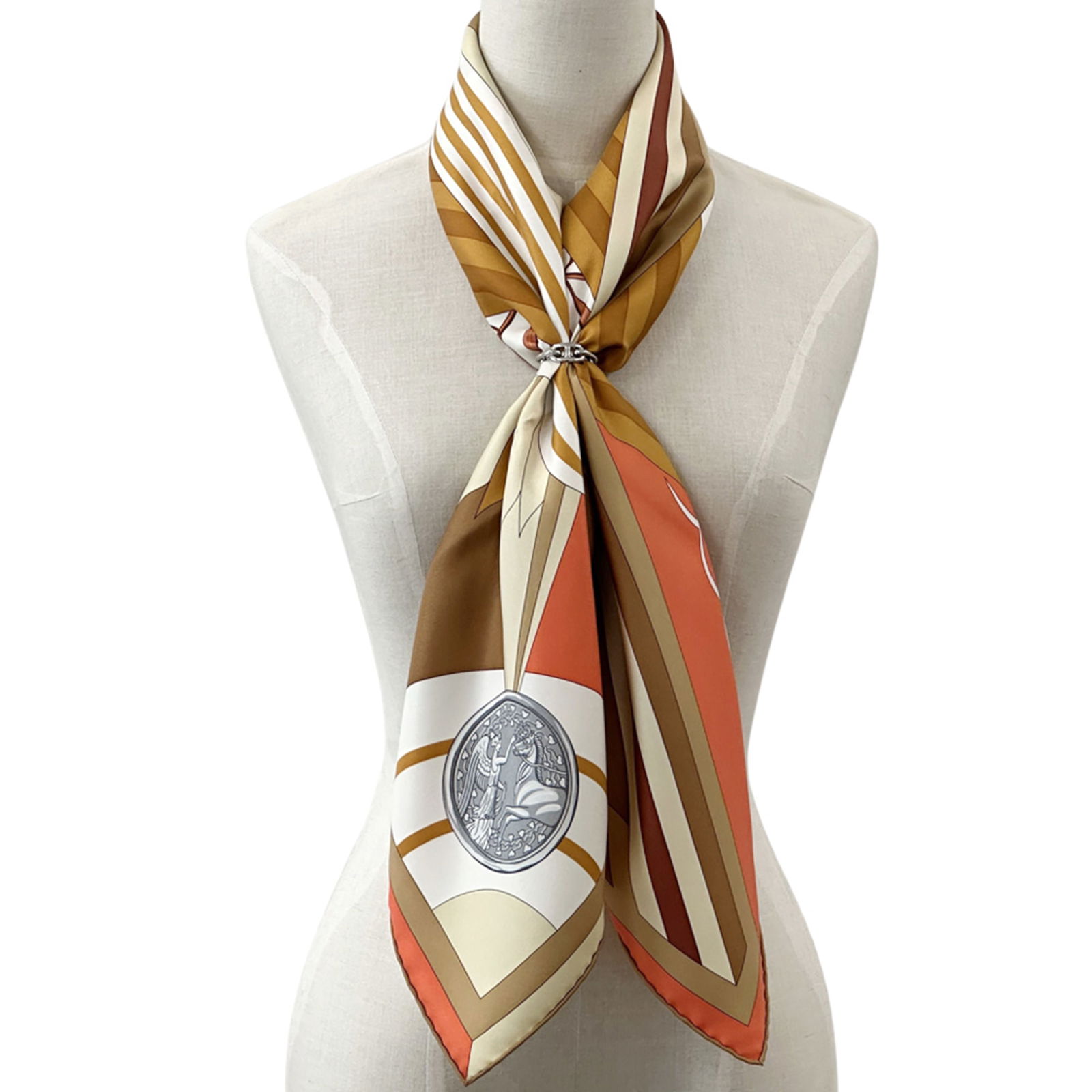Silk Hermes Scarf - 7