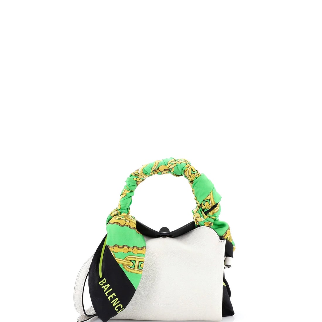 XS Balenciaga Flap Scarf Top Handle Bag Leather: XS Balenciaga Flap Scarf Top Handle Bag Leather This listing features XS Balenciaga Flap Scarf Top Handle Bag Leather. Item specifics are provided below. Item Specifics: Brand: Balenciaga Exterior Mat