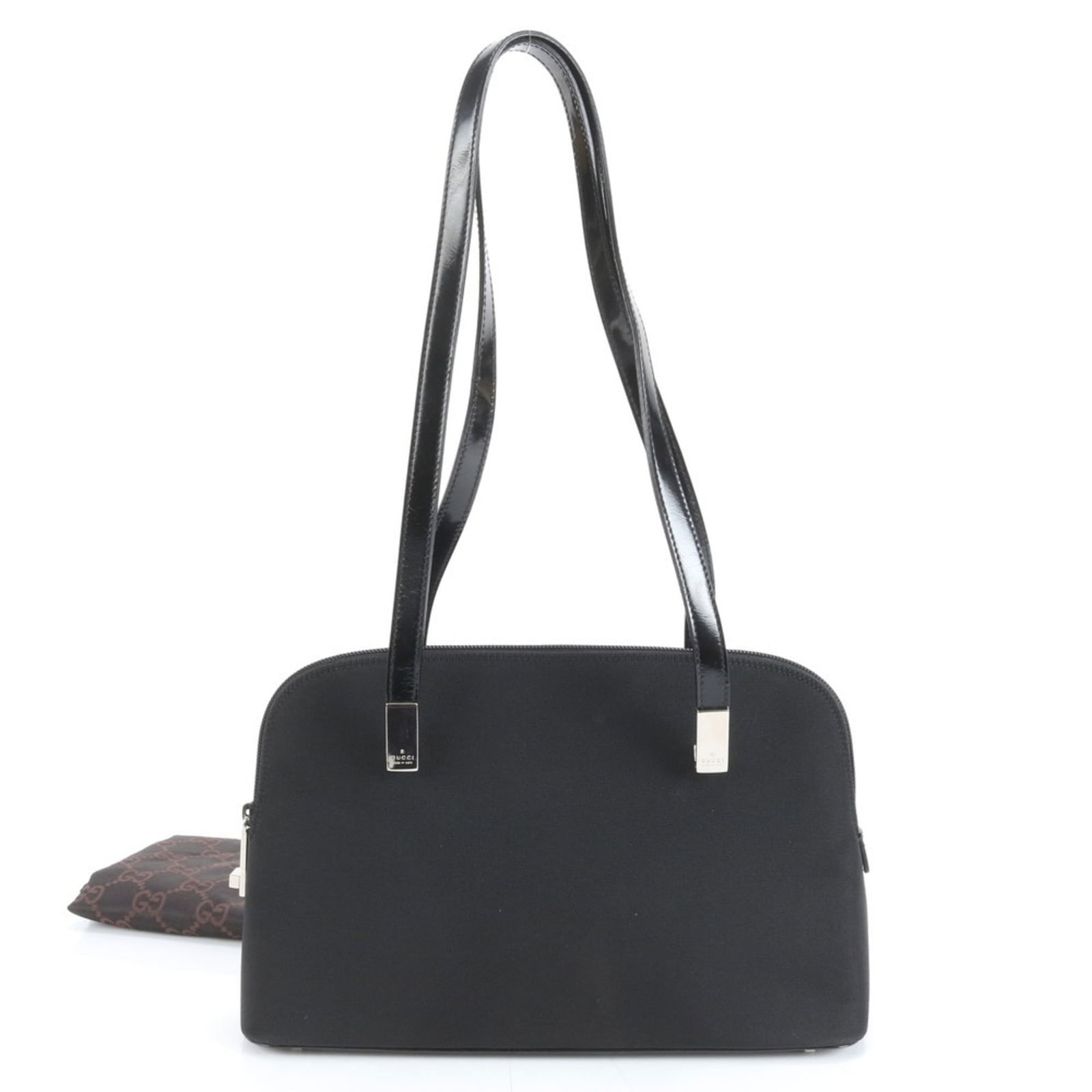 Nylon - Gucci Tote Bag Leather: Nylon - Gucci Tote Bag Leather This listing features Nylon - Gucci Tote Bag Leather. Item specifics are provided below. Item Specifics: Brand: Gucci Type: Tote Bag Material: Leather , Nylon Color: Bla