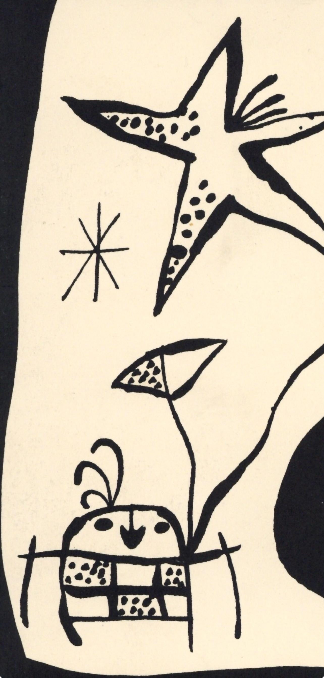 Lithograph - Joan Mir - Composition (Cramer 39) - 2