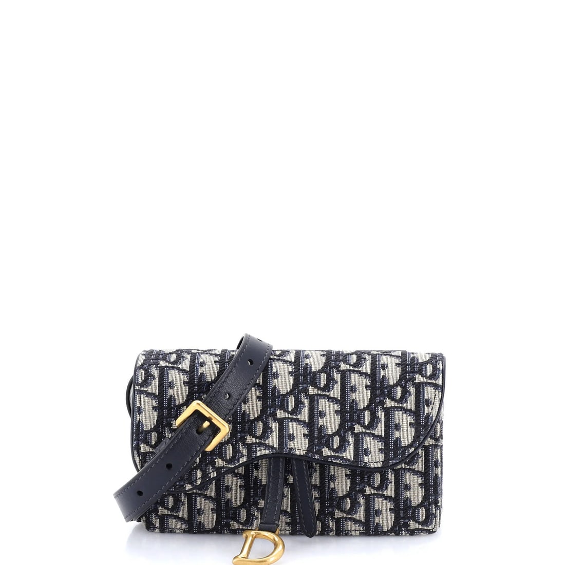 Canvas Christian Dior Saddle Rectangular Belt Bag Oblique (1 of 5)