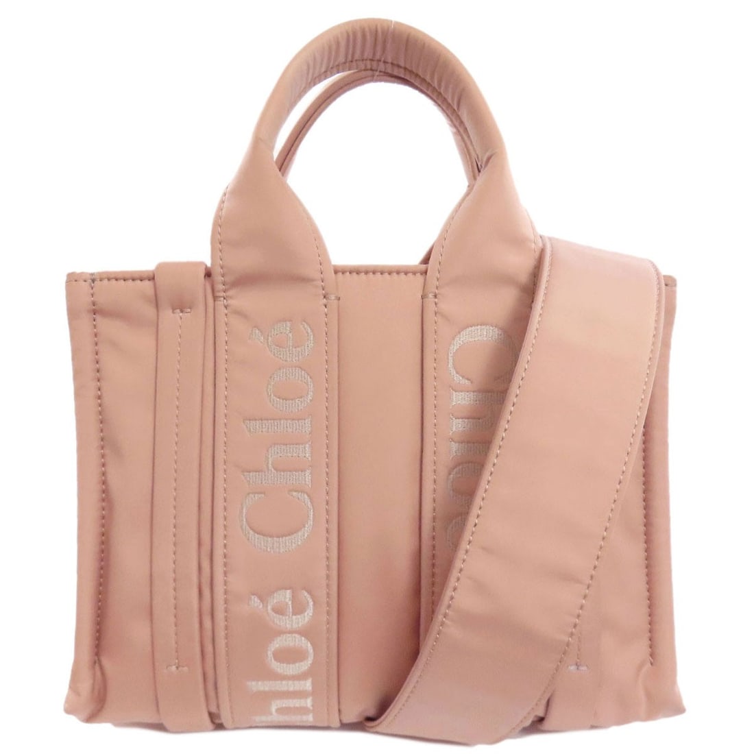 Nylon CHLOE Woody Tote 2WAY Handbag: Nylon CHLOE Woody Tote 2WAY Handbag This listing features Nylon CHLOE Woody Tote 2WAY Handbag. Item specifics are provided below. Item Specifics: Brand: CHLOE Style: Handbag Exterior Material: Nylon E