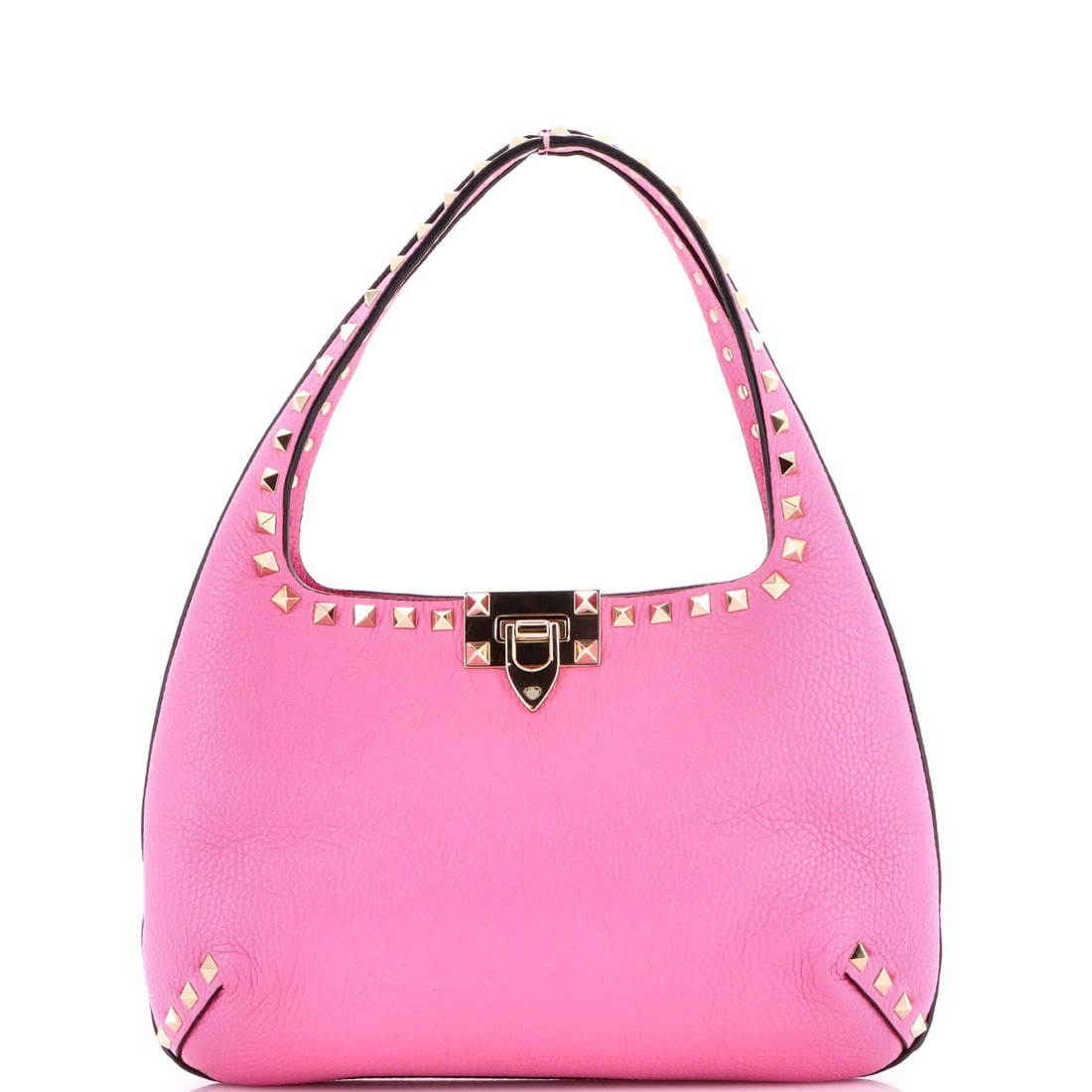 Small Valentino Garavani Rockstud Flip Lock Hobo Leather: Small Valentino Garavani Rockstud Flip Lock Hobo Leather This listing features Small Valentino Garavani Rockstud Flip Lock Hobo Leather. Item specifics are provided below. Item Specifics: Brand: Valen