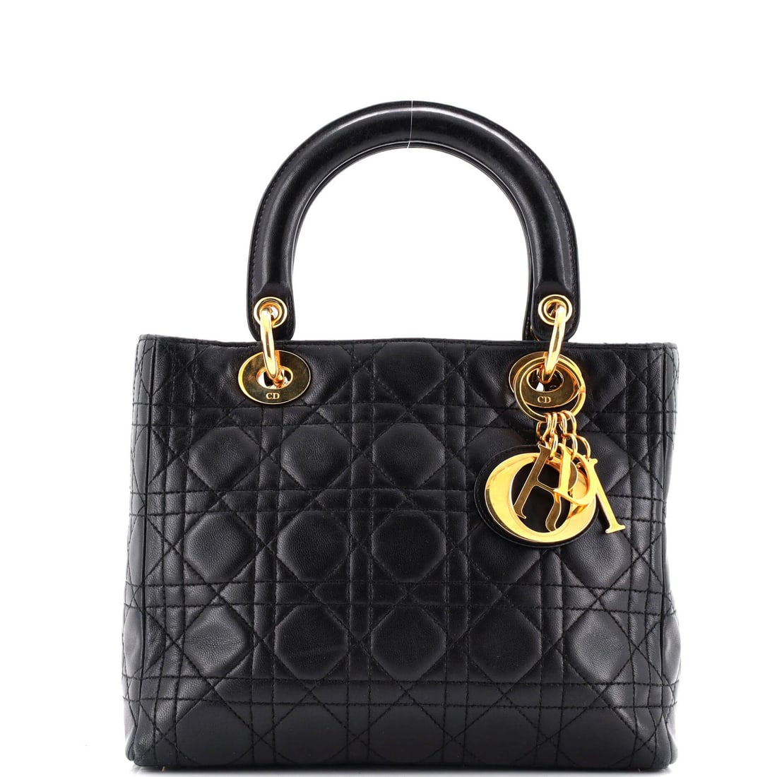 Medium Christian Dior Lady Dior Bag Cannage Quilt Lambskin: Medium Christian Dior Lady Dior Bag Cannage Quilt Lambskin This listing features Medium Christian Dior Lady Dior Bag Cannage Quilt Lambskin. Item specifics are provided below. Item Specifics: Brand: C