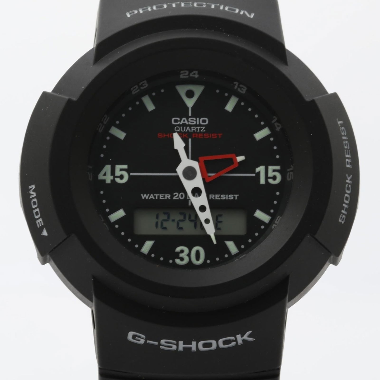 Wristwatch Casio: Wristwatch Casio This listing features Wristwatch Casio. Item specifics are provided below. Item Specifics: Brand: Casio Type: Wristwatch Gender: Men Color (Dial): Black Case Diameter: 47.7mm /