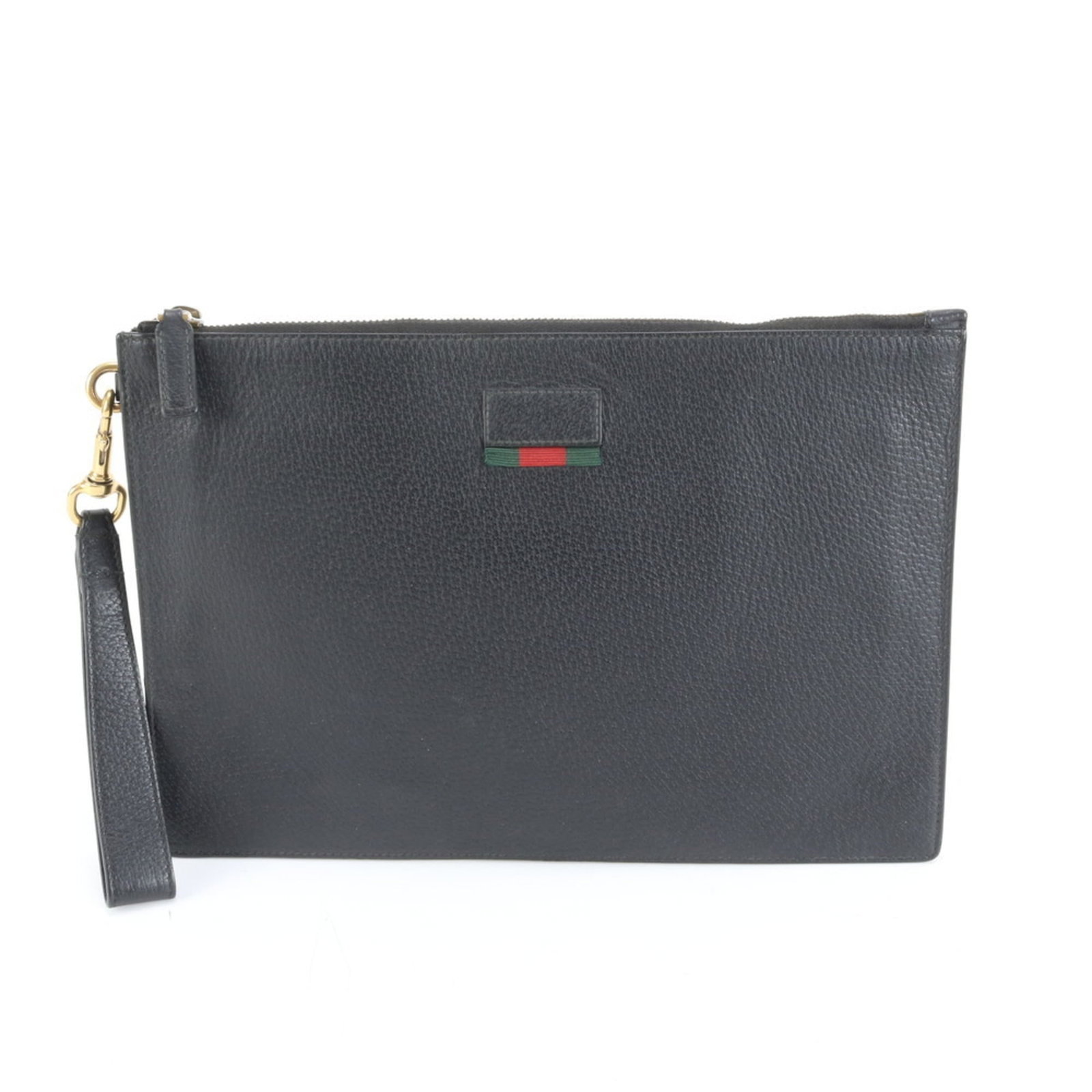 Leather Gucci Pouch: Leather Gucci Pouch This listing features Leather Gucci Pouch. Item specifics are provided below. Item Specifics: Brand: Gucci Type: Pouch Material: Leather Color: Black Gender: Men Size (Hxwxd): 21cm