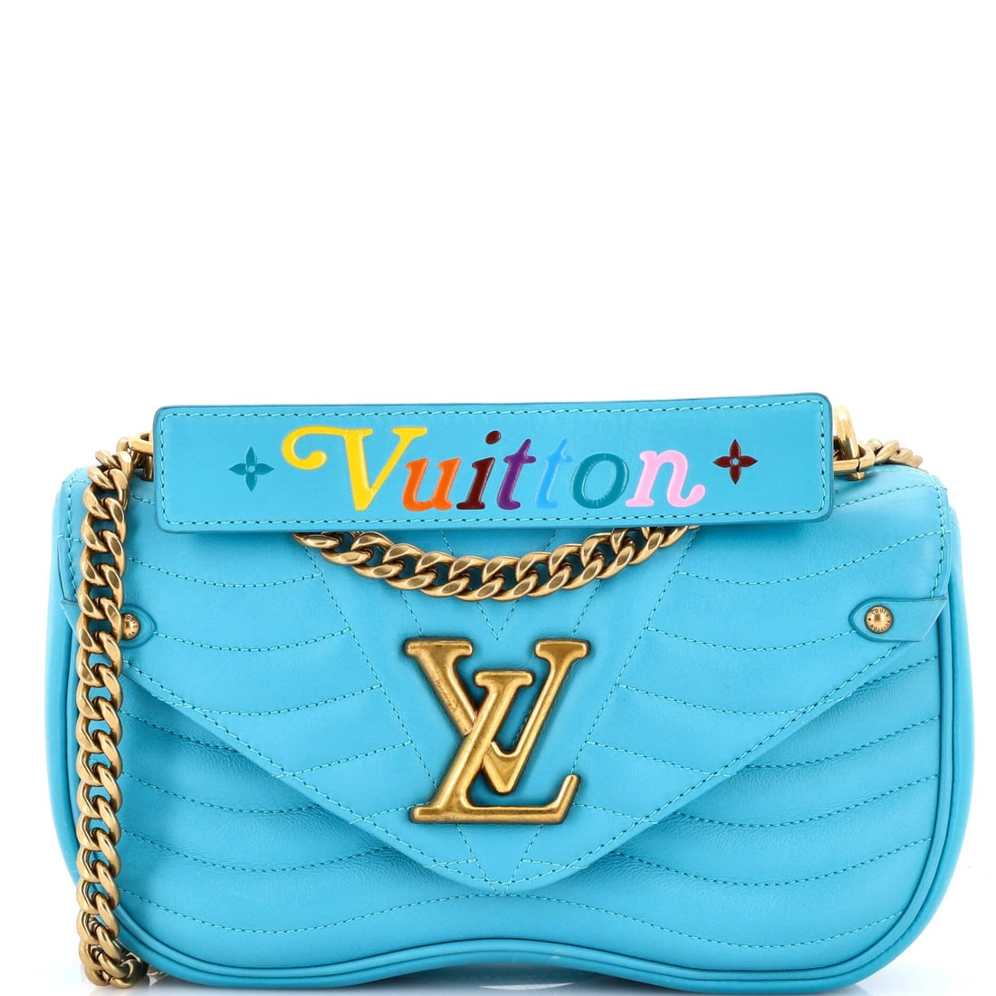 MM Louis Vuitton New Wave Chain Bag Quilted Leather: MM Louis Vuitton New Wave Chain Bag Quilted Leather This listing features MM Louis Vuitton New Wave Chain Bag Quilted Leather. Item specifics are provided below. Item Specifics: Brand: Louis Vuitton E