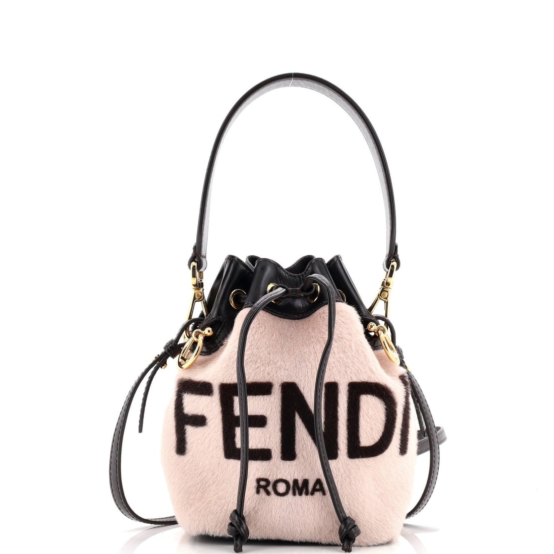 Mini Fendi Logo Mon Tresor Bucket Bag Printed Fur with Leather: Mini Fendi Logo Mon Tresor Bucket Bag Printed Fur with Leather This listing features Mini Fendi Logo Mon Tresor Bucket Bag Printed Fur with Leather. Item specifics are provided below. Item Specifics: