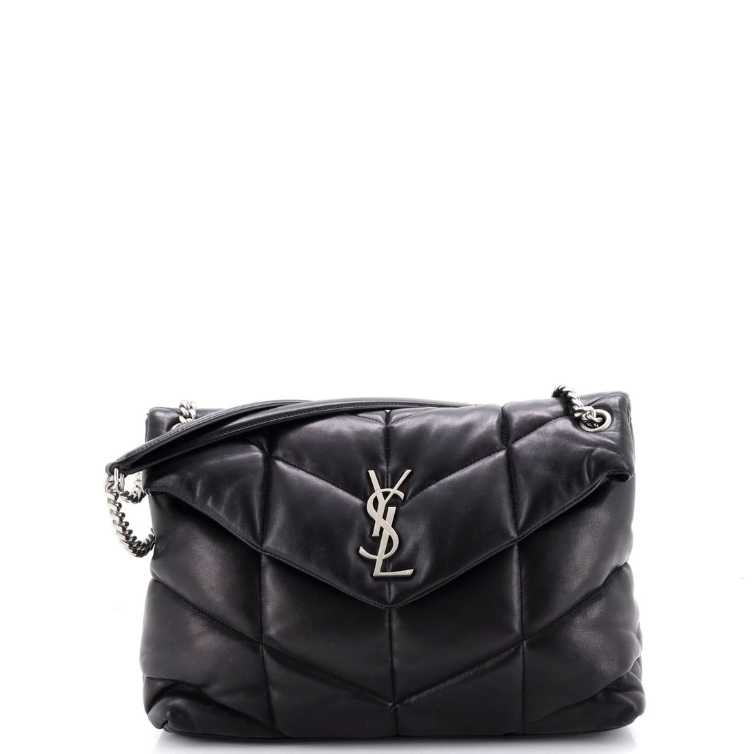 Medium Saint Laurent Loulou Puffer Shoulder Bag Quilted Leather: Medium Saint Laurent Loulou Puffer Shoulder Bag Quilted Leather This listing features Medium Saint Laurent Loulou Puffer Shoulder Bag Quilted Leather. Item specifics are provided below. Item Specifics