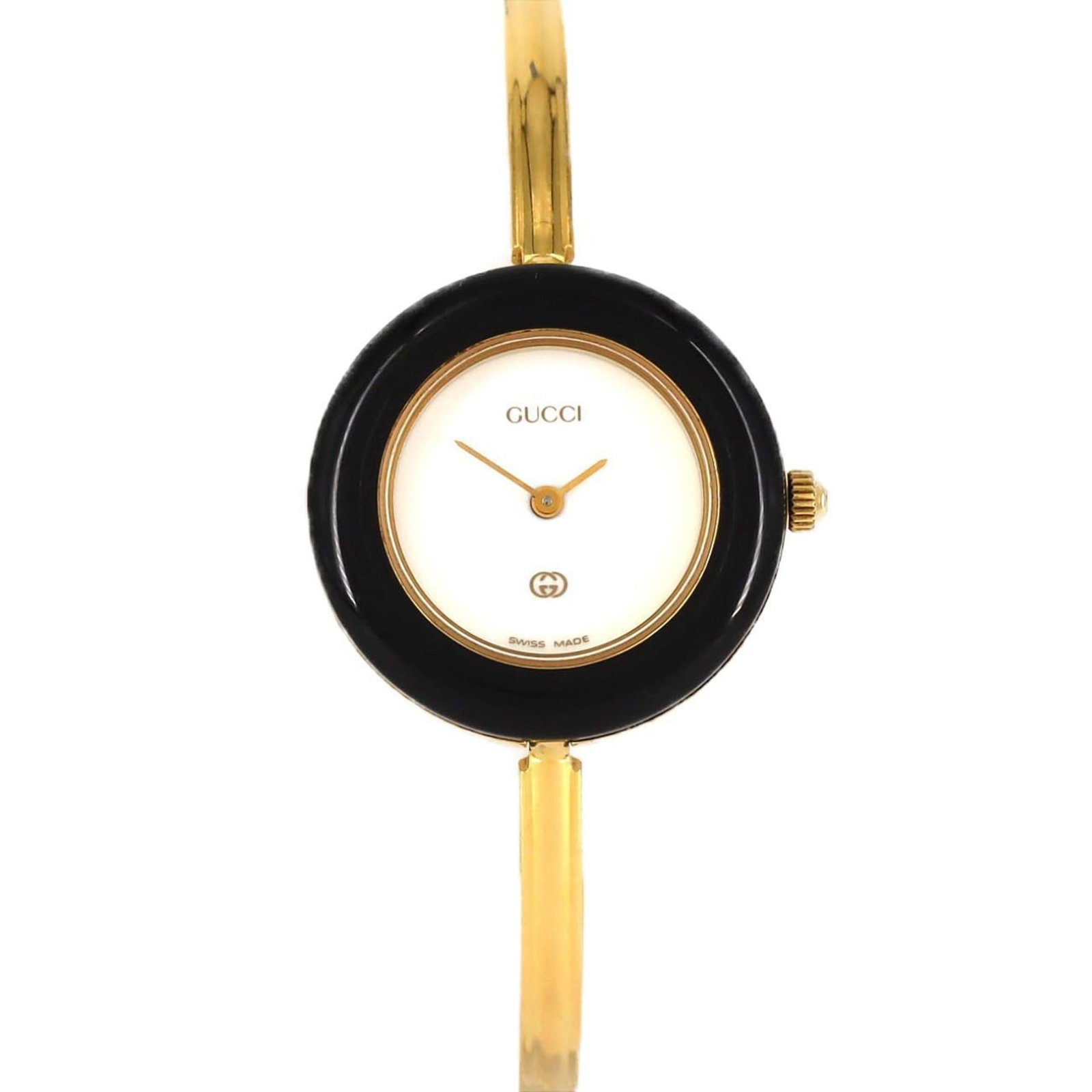 Wristwatch Gucci: Wristwatch Gucci This listing features Wristwatch Gucci. Item specifics are provided below. Item Specifics: Brand: Gucci Type: Wristwatch Gender: Women Material (Case): Gold Plated Material (Band): Go