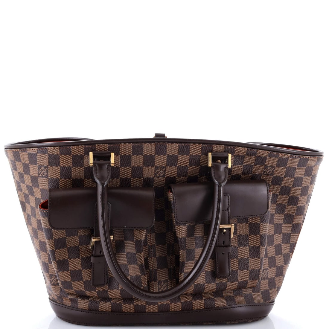GM Louis Vuitton Manosque Handbag Damier: GM Louis Vuitton Manosque Handbag Damier This listing features GM Louis Vuitton Manosque Handbag Damier. Item specifics are provided below. Item Specifics: Brand: Louis Vuitton Exterior Material: Canv