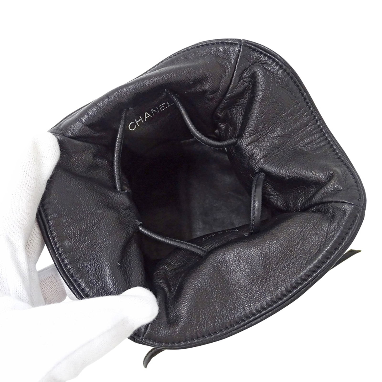 Leather Chanel Pouch - 5