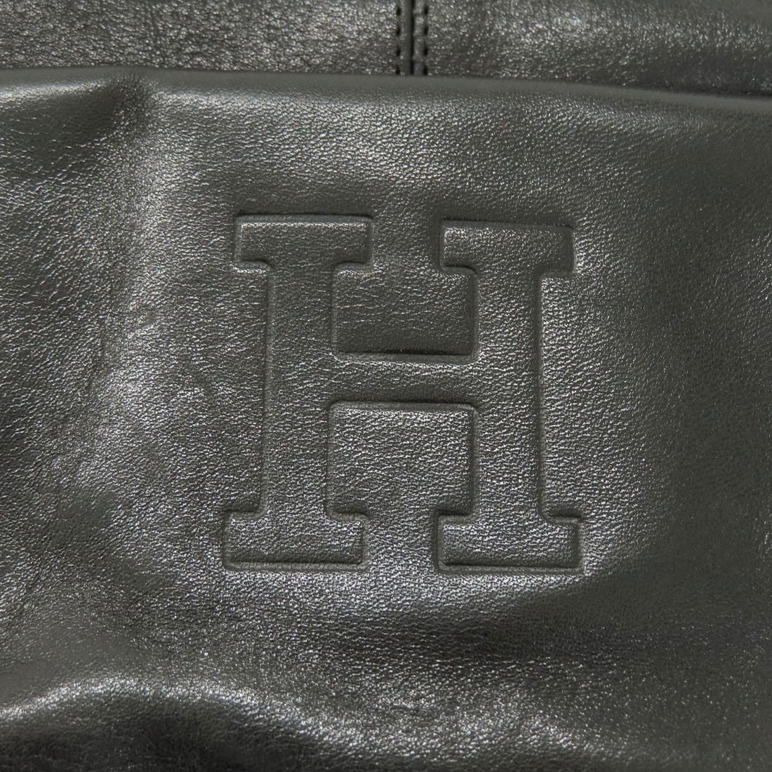 Leather HIROFU logo Backpack Daypack - 7
