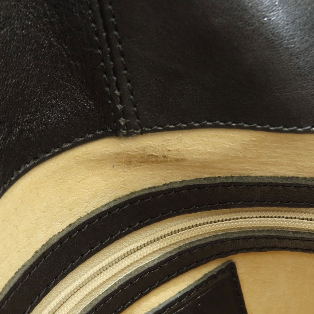 Leather HIROFU logo Backpack Daypack - 8