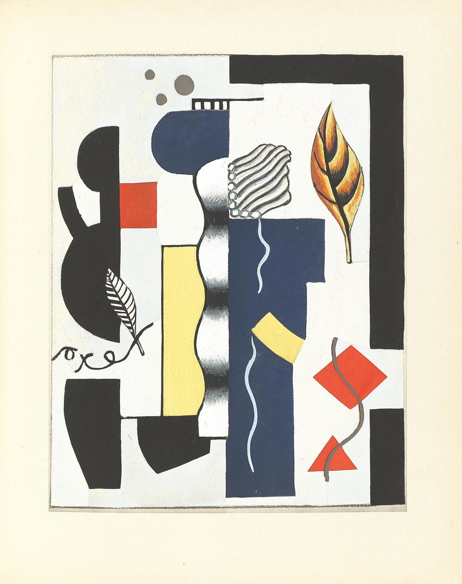 Lithograph - Fernand Lger - Composition - 5