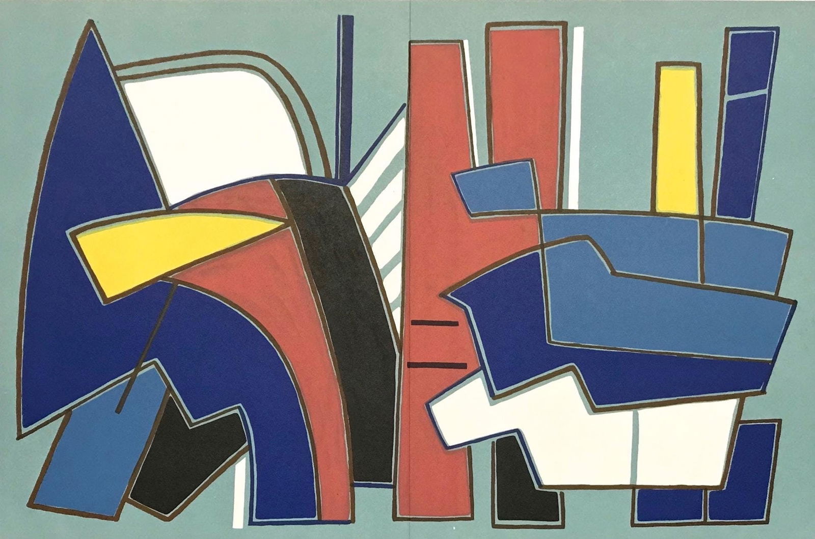 Lithograph - Alberto Magnelli - Composition - XXe sicle (1 of 7)