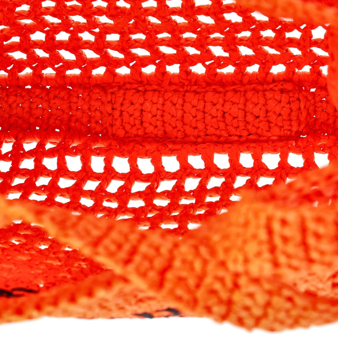 Raffia Prada Triangle Logo Open Tote - 6