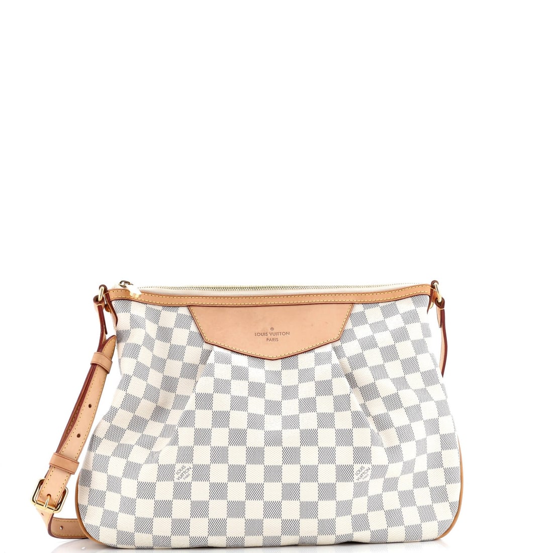 MM Louis Vuitton Siracusa Handbag Damier: MM Louis Vuitton Siracusa Handbag Damier This listing features MM Louis Vuitton Siracusa Handbag Damier. Item specifics are provided below. Item Specifics: Brand: Louis Vuitton Exterior Material: Canv