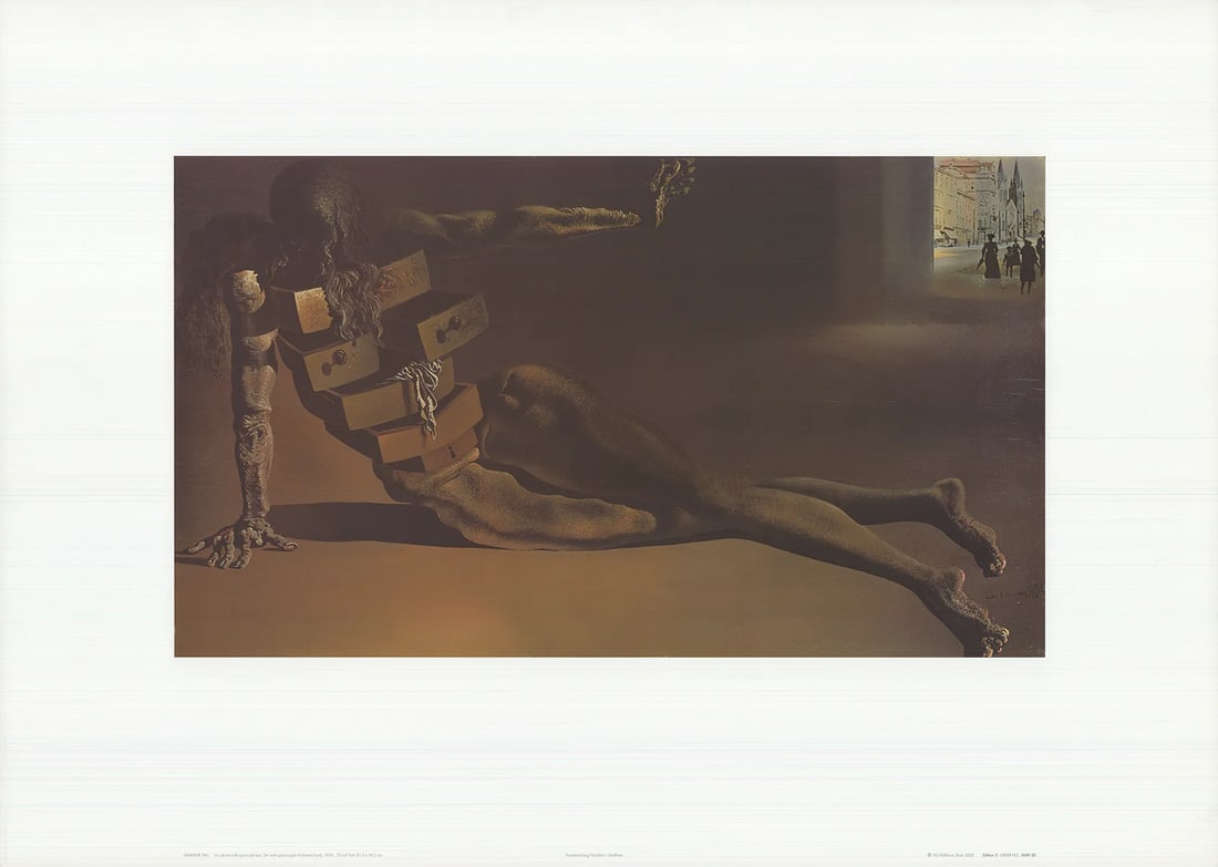 2002 SALVADOR DALI The Anthropomorphic Cabinet 19.75" x 27.5" Offset Lithograph: 2002 SALVADOR DALI The Anthropomorphic Cabinet 19.75" x 27.5" Offset Lithograph This listing features 2002 SALVADOR DALI The Anthropomorphic Cabinet 19.75" x 27.5" Offset Lithograph. Item specifics ar