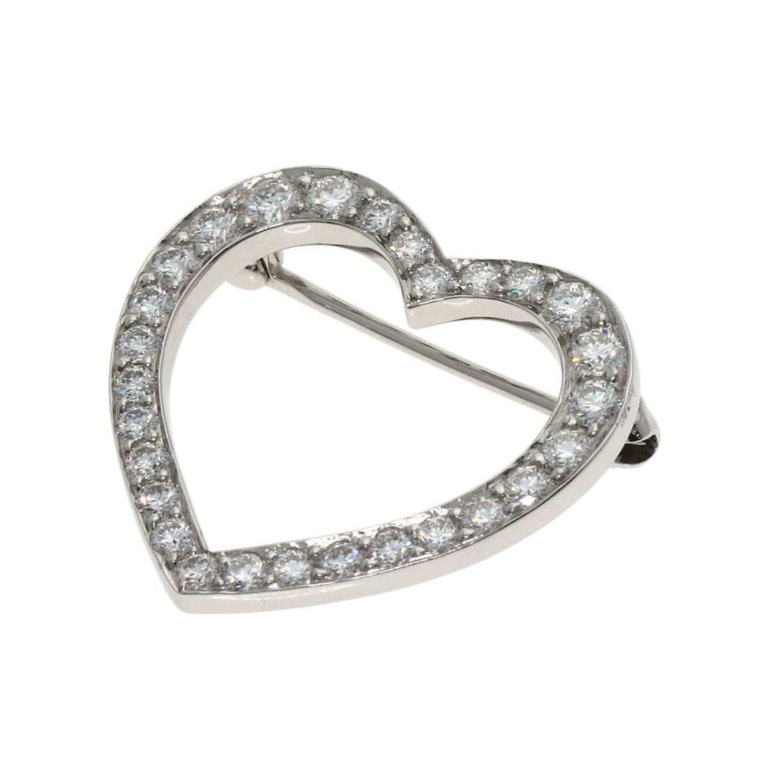 PT950 TIFFANY&Co. Open Heart Diamond Brooch Platinum: PT950 TIFFANY&Co. Open Heart Diamond Brooch Platinum This listing features PT950 TIFFANY&Co. Open Heart Diamond Brooch Platinum. Item specifics are provided below. Item Specifics: Brand: TIFFANY&Co. S