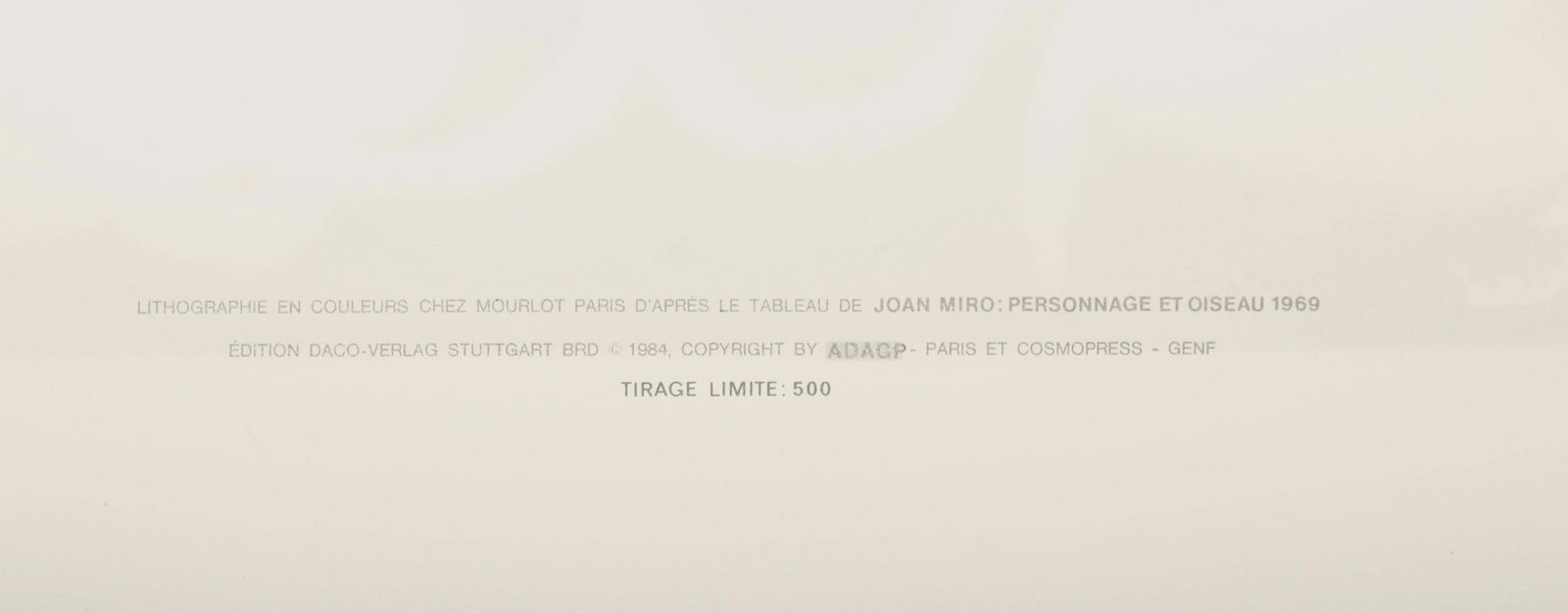 Lithograph - Joan Mir - Composition - 5